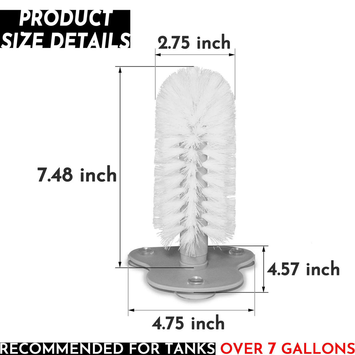 Turtle Shell Scrub Brush with Suction Cup for Easy Reptile Cleaning