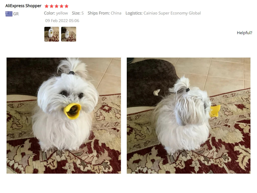 Silicone Duck Mouth Dog Muzzle, Anti-Bite Soft Mask for Dogs