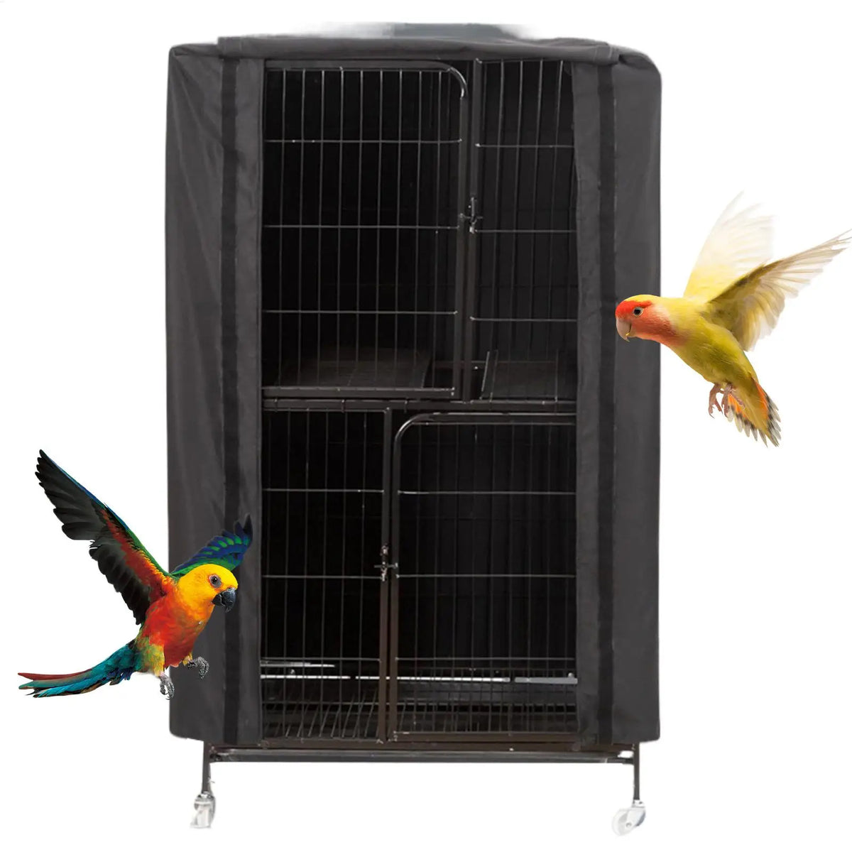 Breathable Blackout Bird Cage Cover, Washable Night Sleep Cover