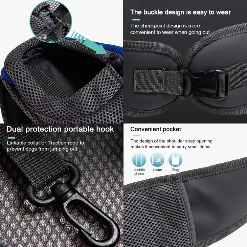 Pet Carrier Sling Bag Mesh Crossbody Shoulder Tote for Cats & Dogs