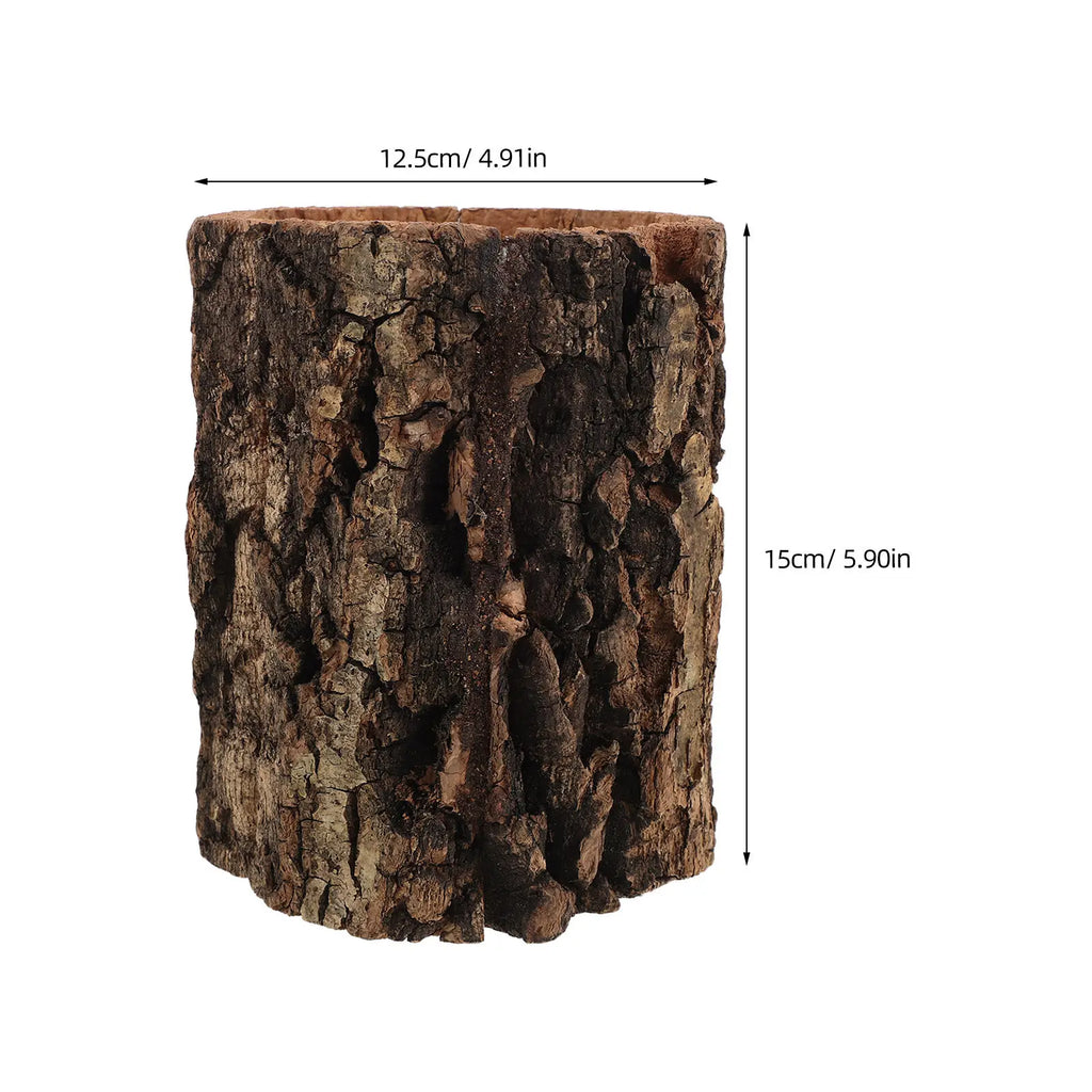 Hollow Tree Trunk Reptile Hideout, Gecko & Lizard Cave Tank Decor