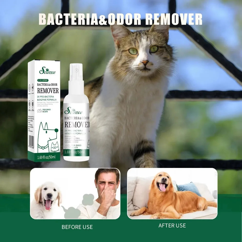 Long-Lasting Pet Cologne Deodorizing Spray for Dogs & Cats, 100ml