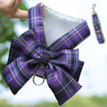 Christmas No-Pull Dog Harness & Leash Set with Bowtie