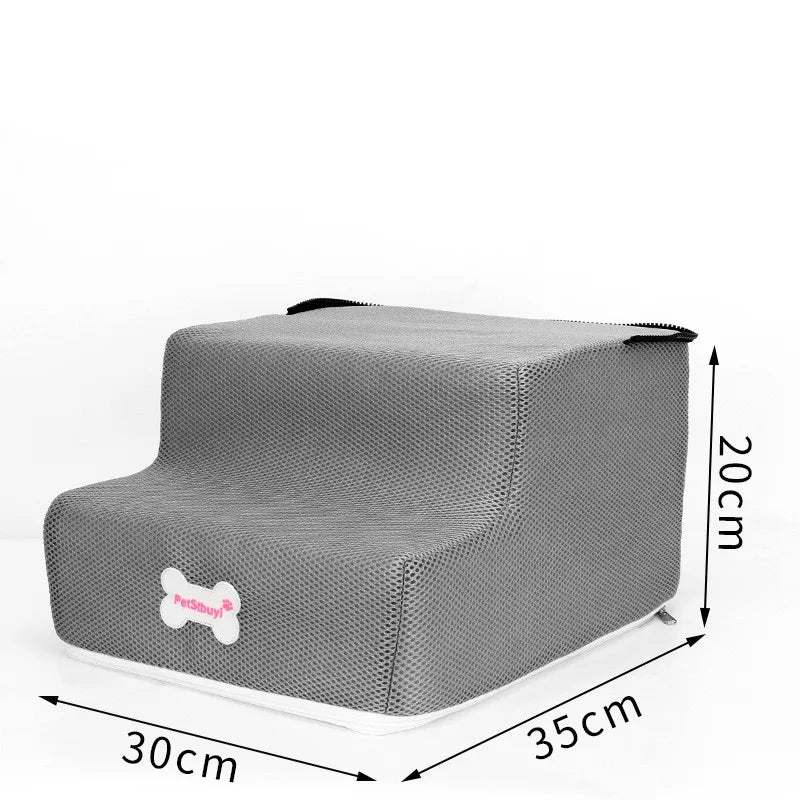 3-Step Anti-Slip Pet Stairs for Small Dogs and Cats to Bed
