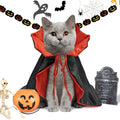 Halloween Vampire Devil Cape Costume for Dogs & Cats Cosplay Outfit