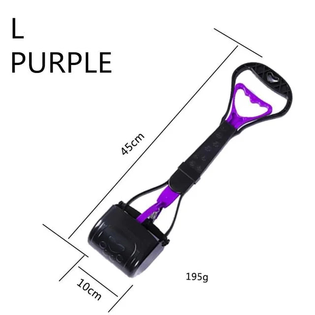 Heavy-Duty Dog Poop Scooper Jaw Clamp, Long-Handle Waste Picker