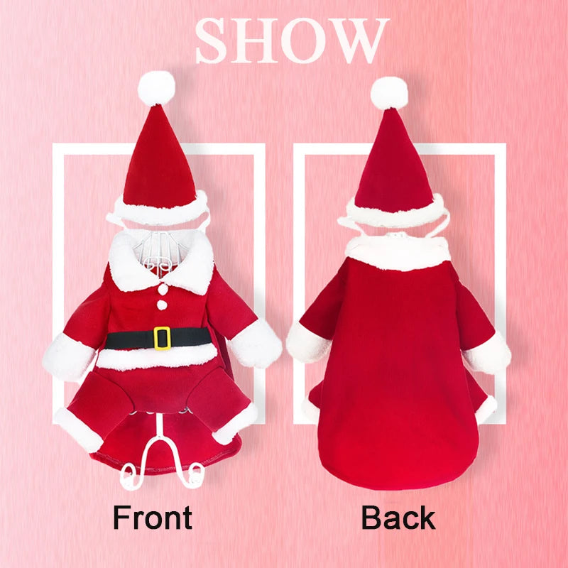 Funny Santa Claus Costume for Small & Medium Dogs and Cats