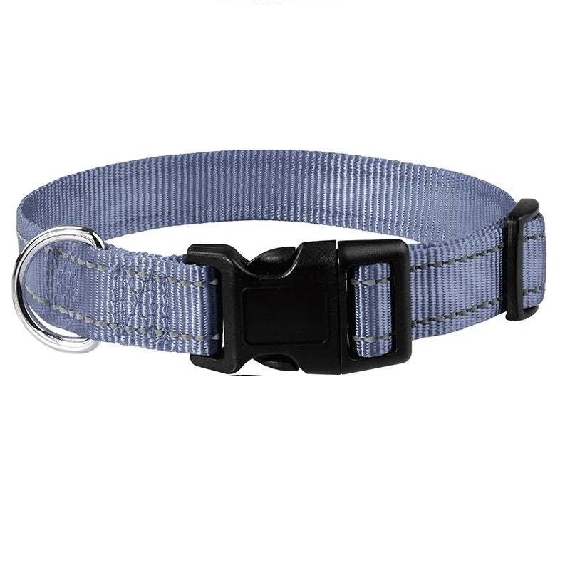 Adjustable Nylon Dog Collar, Soft Buckle Collar for Puppies & Dogs