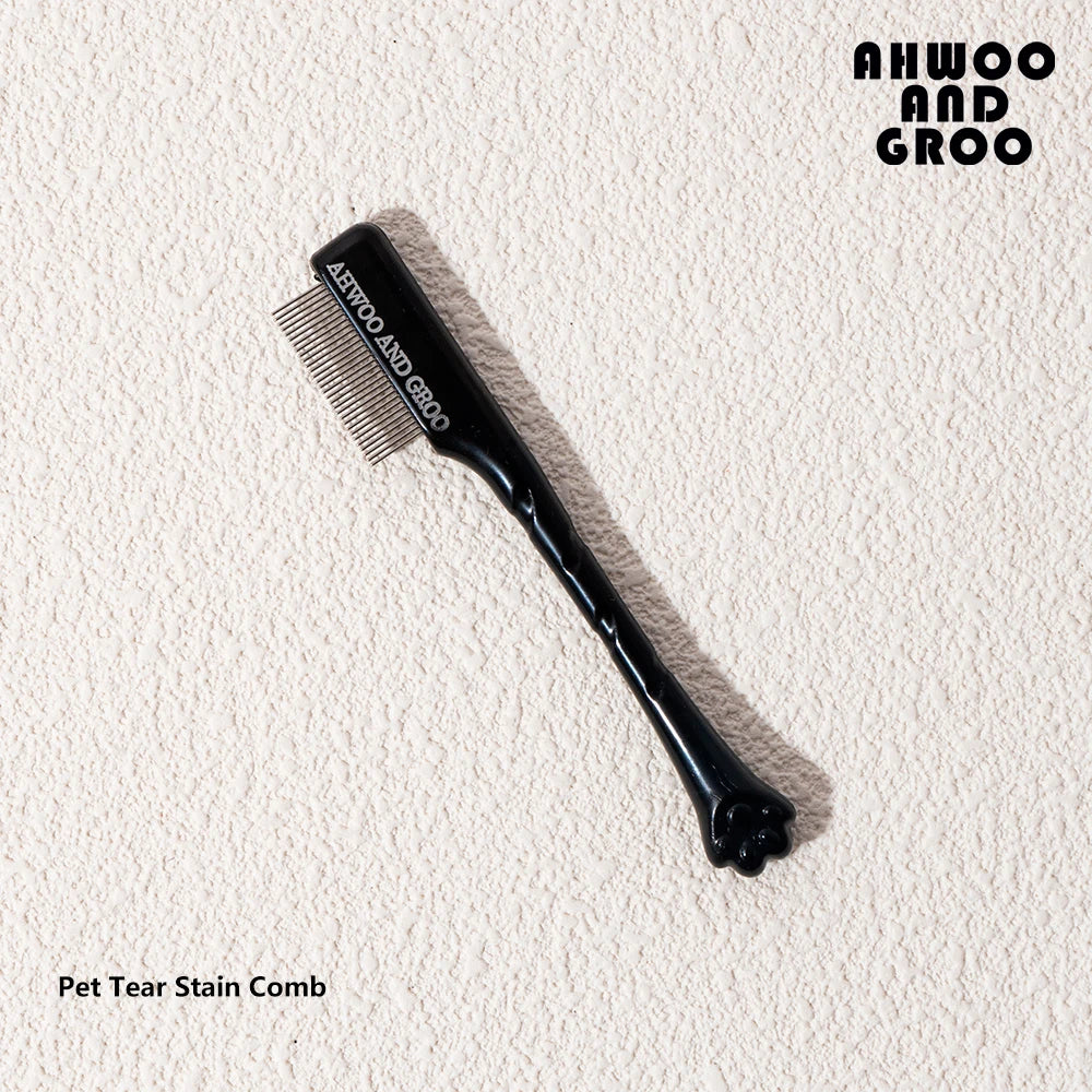 Pet Tear Stain Remover Comb, Eye & Face Grooming Comb for Dogs & Cats