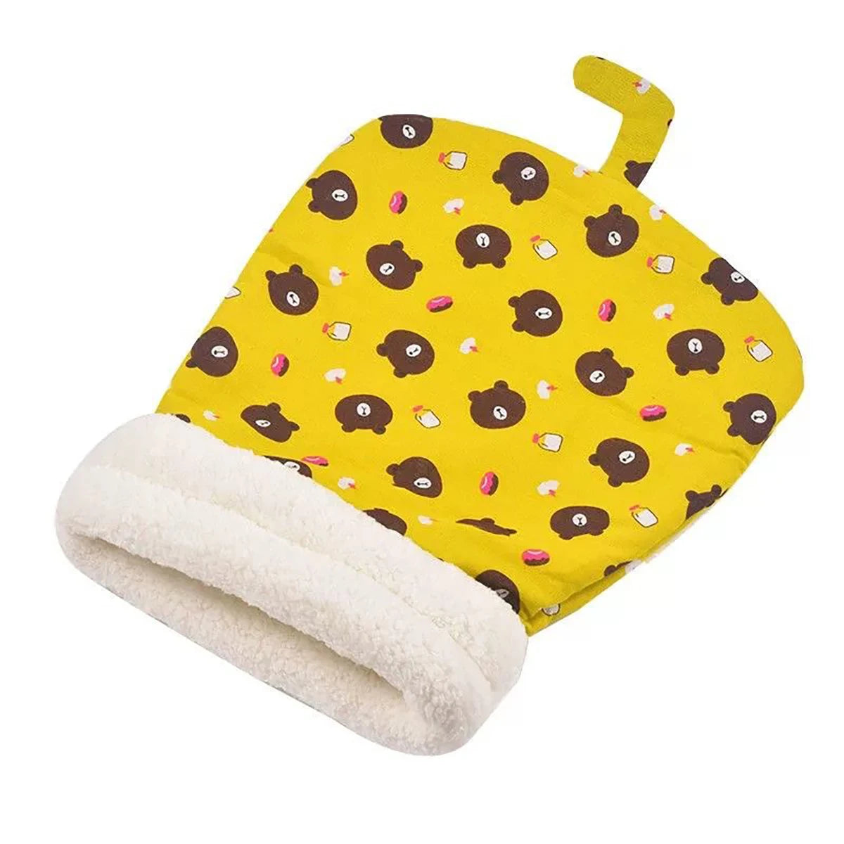 Cozy Plush Cat Sleeping Bag, Warm Pocket Quilt Bed for Kittens