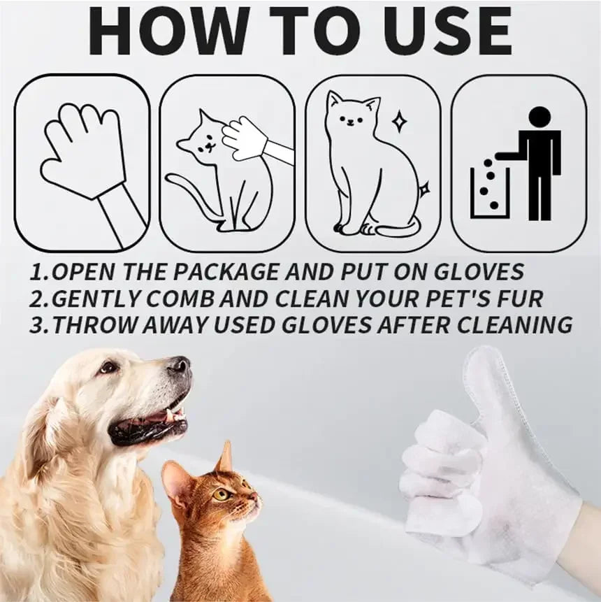 Extra-Thick Unscented Pet Cleaning Wipes for Dogs & Cats, 6 Pack