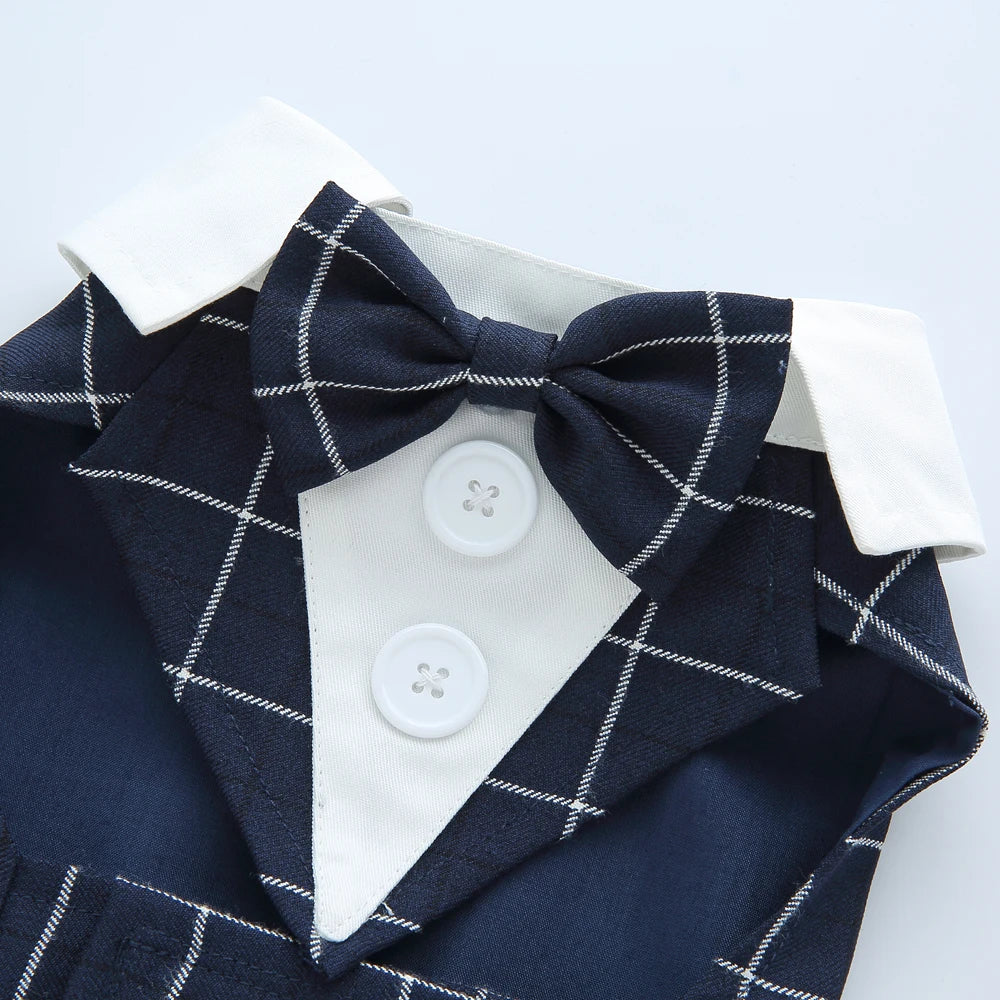 Dog Tuxedo Formal Suit, Christmas & Halloween Party Costume