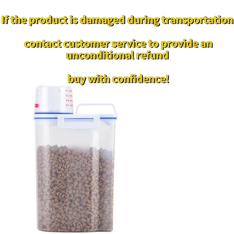 Airtight Pet Food Storage Container, Large Capacity for Dogs & Cats