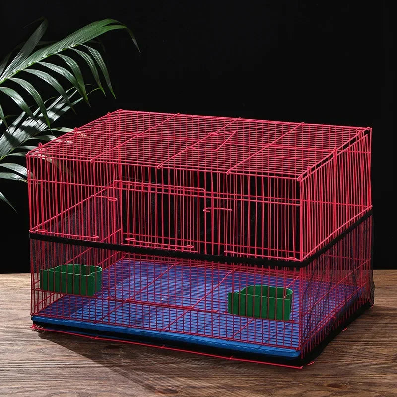 Stretchy Mesh Bird Cage Seed Catcher Skirt, Easy-Clean Cage Guard