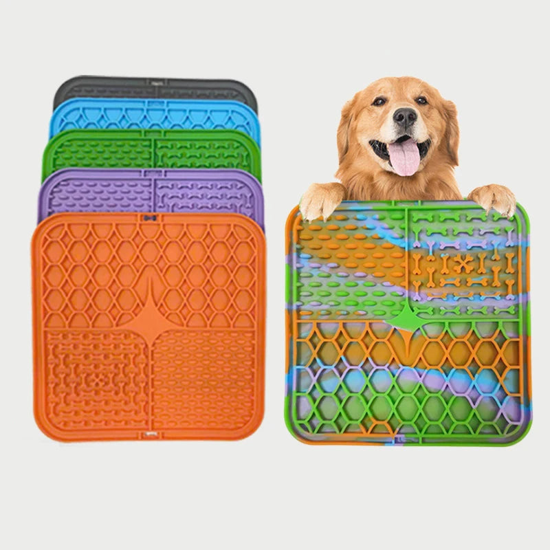 Suction Cup Dog Lick Mat for Bath Time Distraction and Grooming