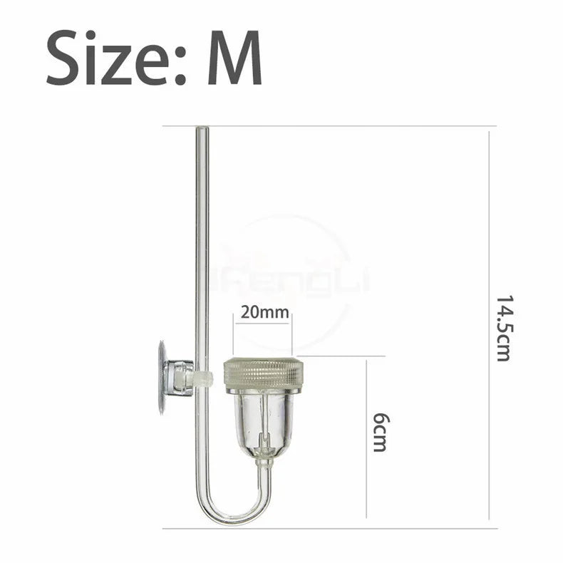 Aquarium CO2 Diffuser with Bubble Counter for Planted Fish Tanks