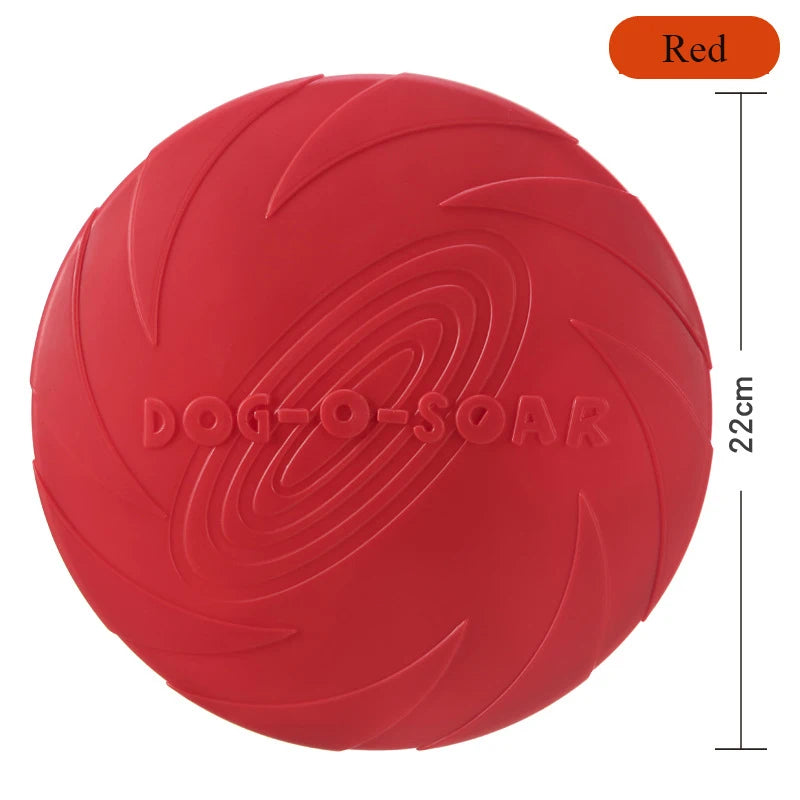Silicone Dog Frisbee, Bite-Resistant Flying Disc, Assorted Colors