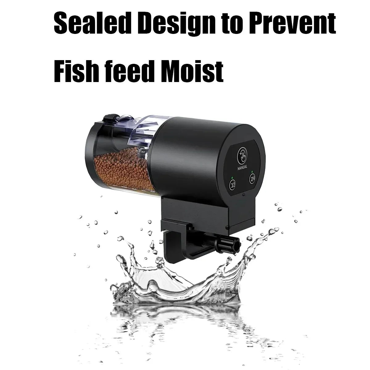 Automatic Fish Feeder with Programmable Timer for Aquarium Tanks