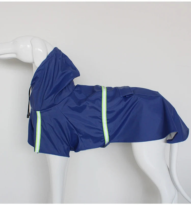 Corgi Cloak Style Hooded Dog Raincoat, Reflective Waterproof Poncho