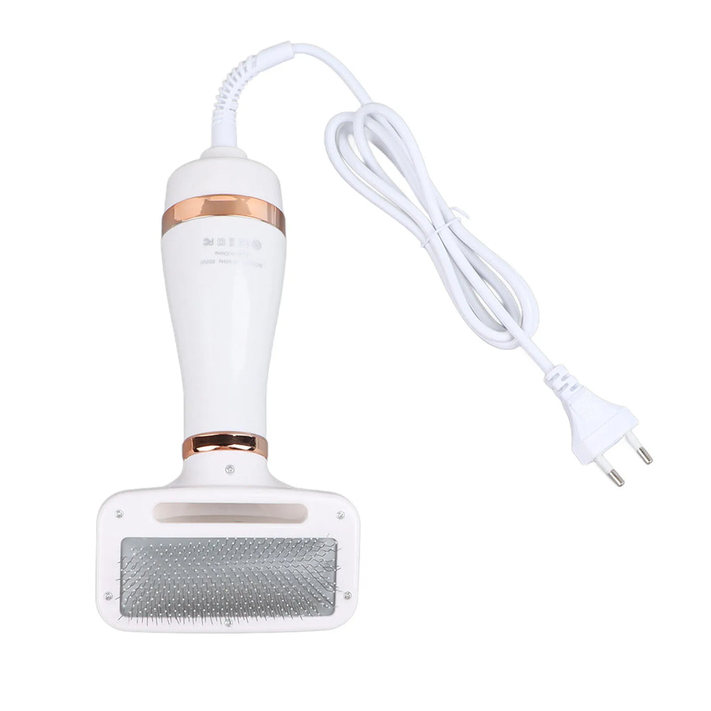 2-in-1 Handheld Pet Grooming Dryer with Slicker Brush for Dogs