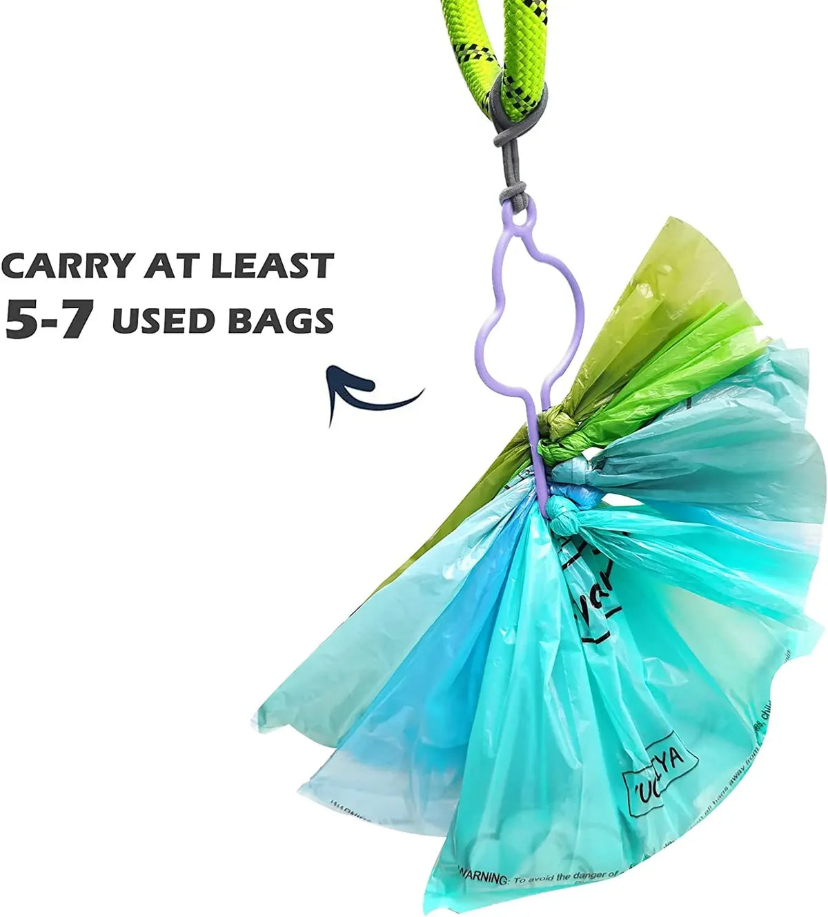 Hands-Free Dog Poop Bag Dispenser Holder for Leash Walks