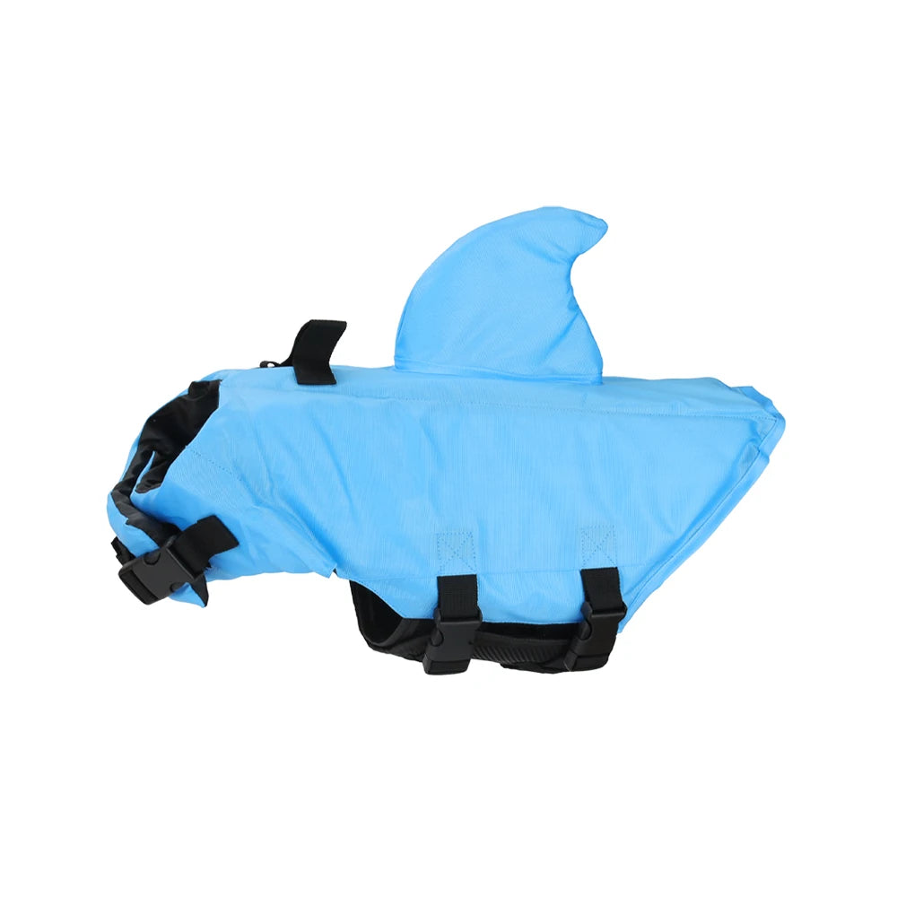 Shark Fin Dog Life Jacket, Adjustable Swim Vest for Small & Medium Dogs