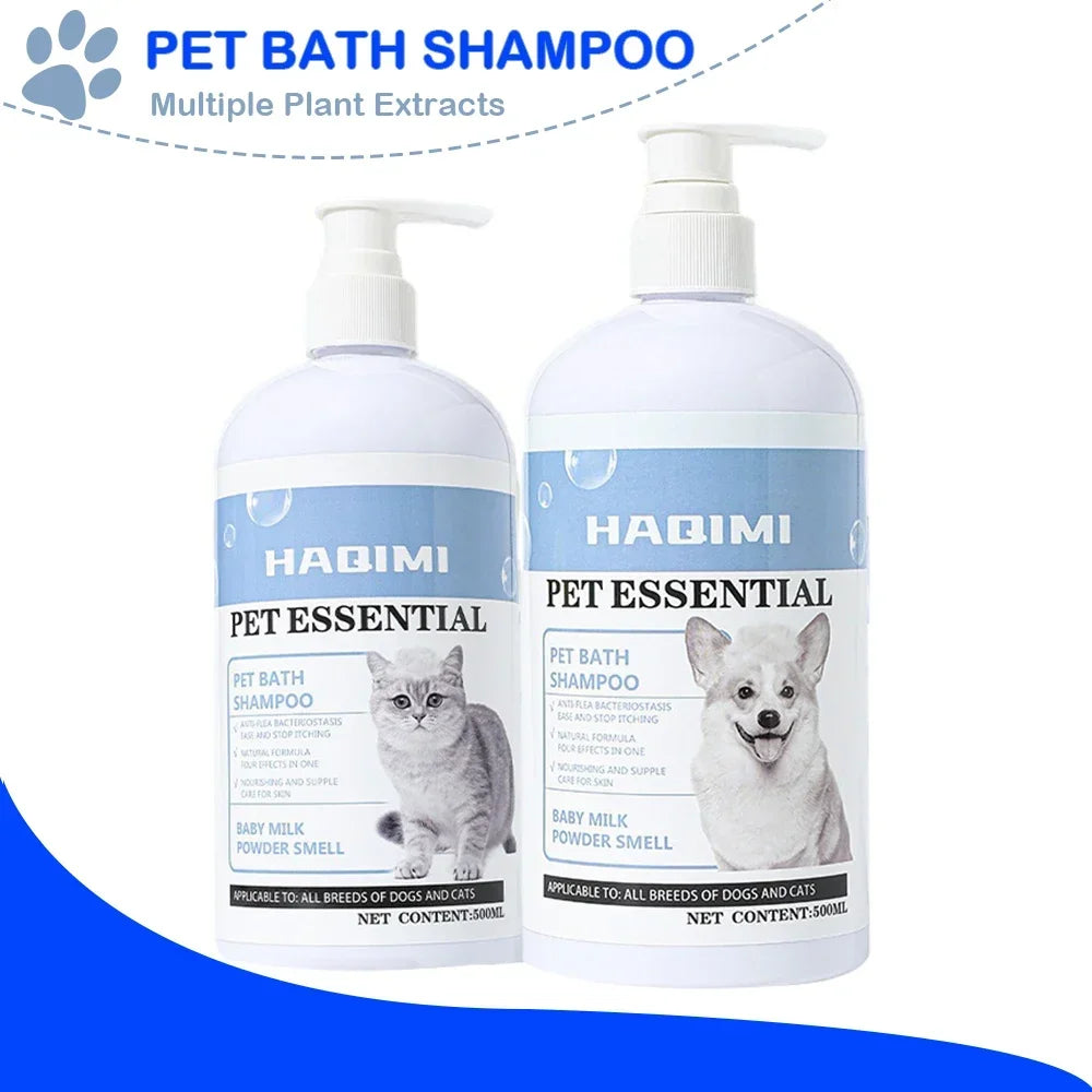 Gentle Deodorizing Pet Shampoo 500ml for Dogs and Cats, Anti-Itch
