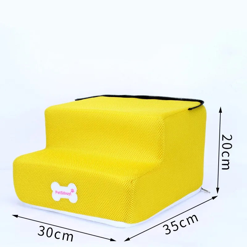 3-Step Anti-Slip Pet Stairs for Small Dogs and Cats to Bed