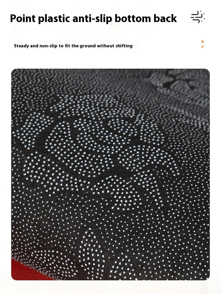 Black Cat Shaped Soft Area Rug, Non-Slip Floor Mat for Cat Lovers