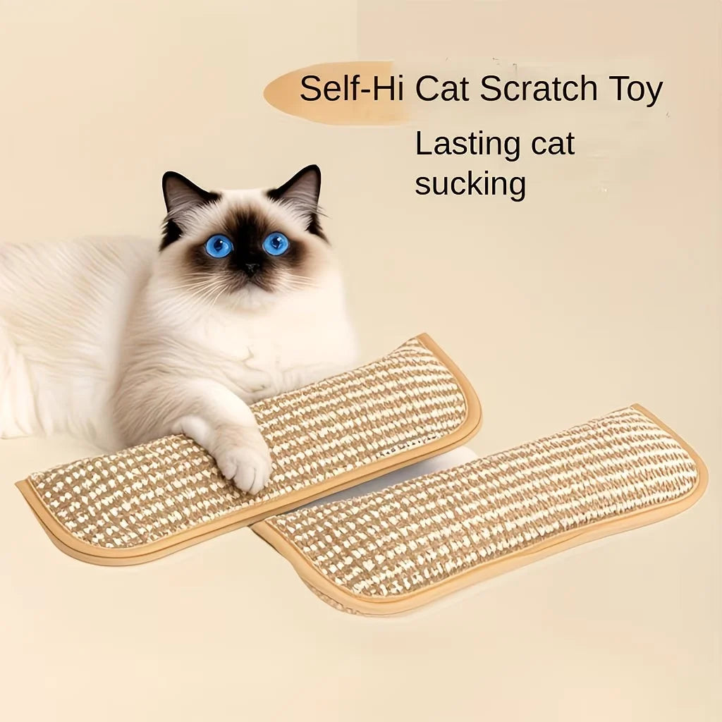 2-in-1 Cat Toy Pillow and Scratching Mat for Indoor Kittens