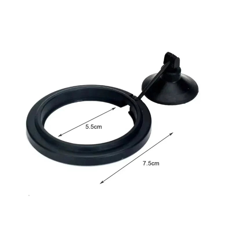 Floating Aquarium Feeding Ring with Suction Cup, Fish Food Feeder Station