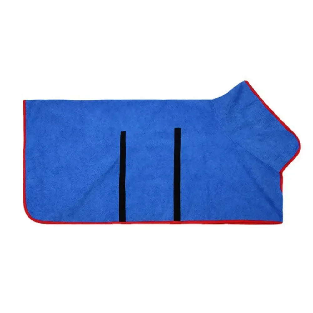 Absorbent Dog Bathrobe, Quick-Drying Pet Bath Towel for Dogs & Cats