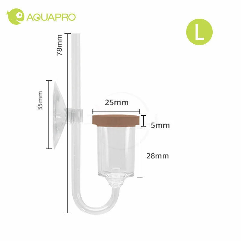 Aquarium CO2 Diffuser with Bubble Counter for Planted Fish Tanks