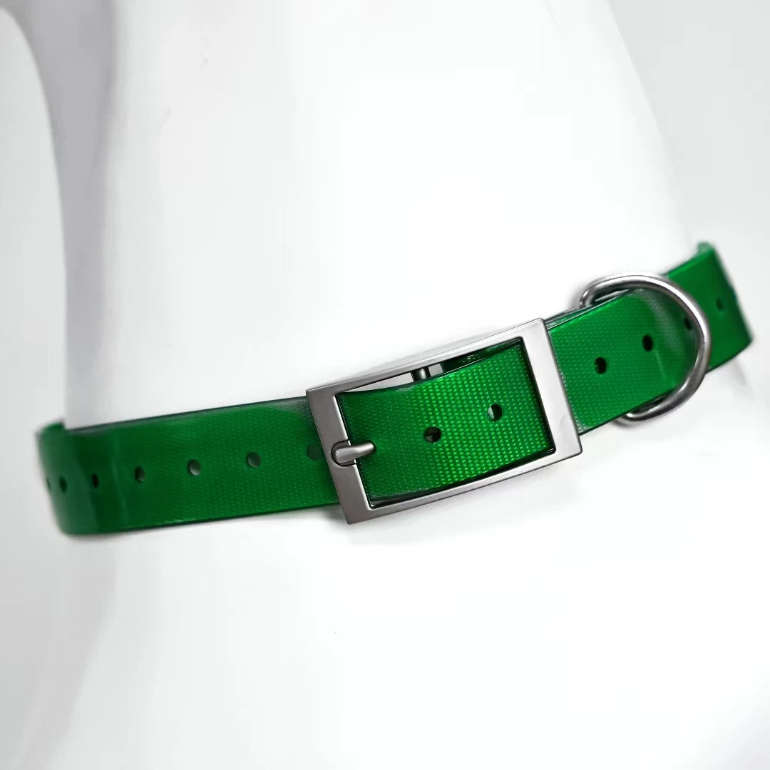 Waterproof TPU Dog Collar, Odor-Proof Adjustable Collar for Large Dogs
