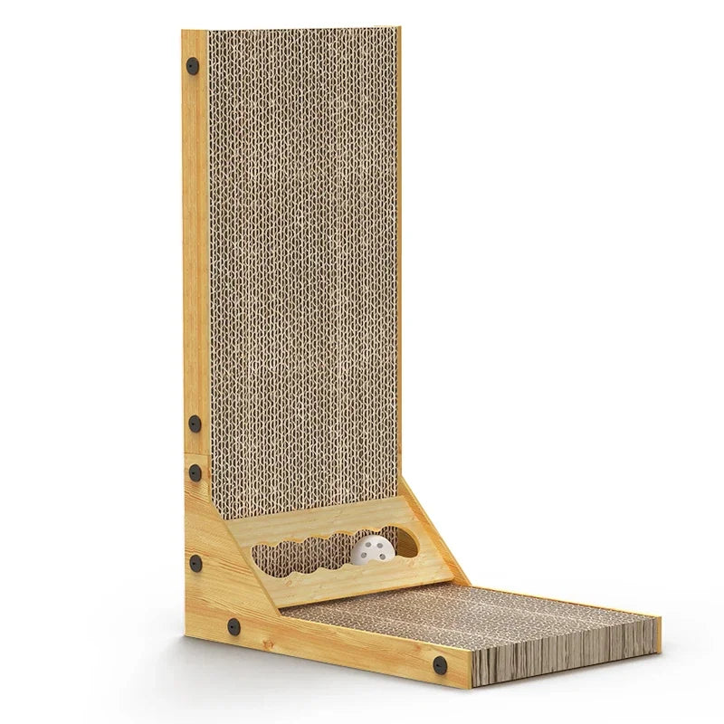 L-Shaped Cat Scratcher Board & Furniture Protector Scratch Mat
