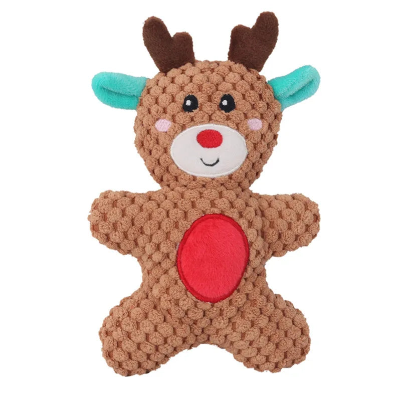 Plush Christmas Squeaky Dog Toy