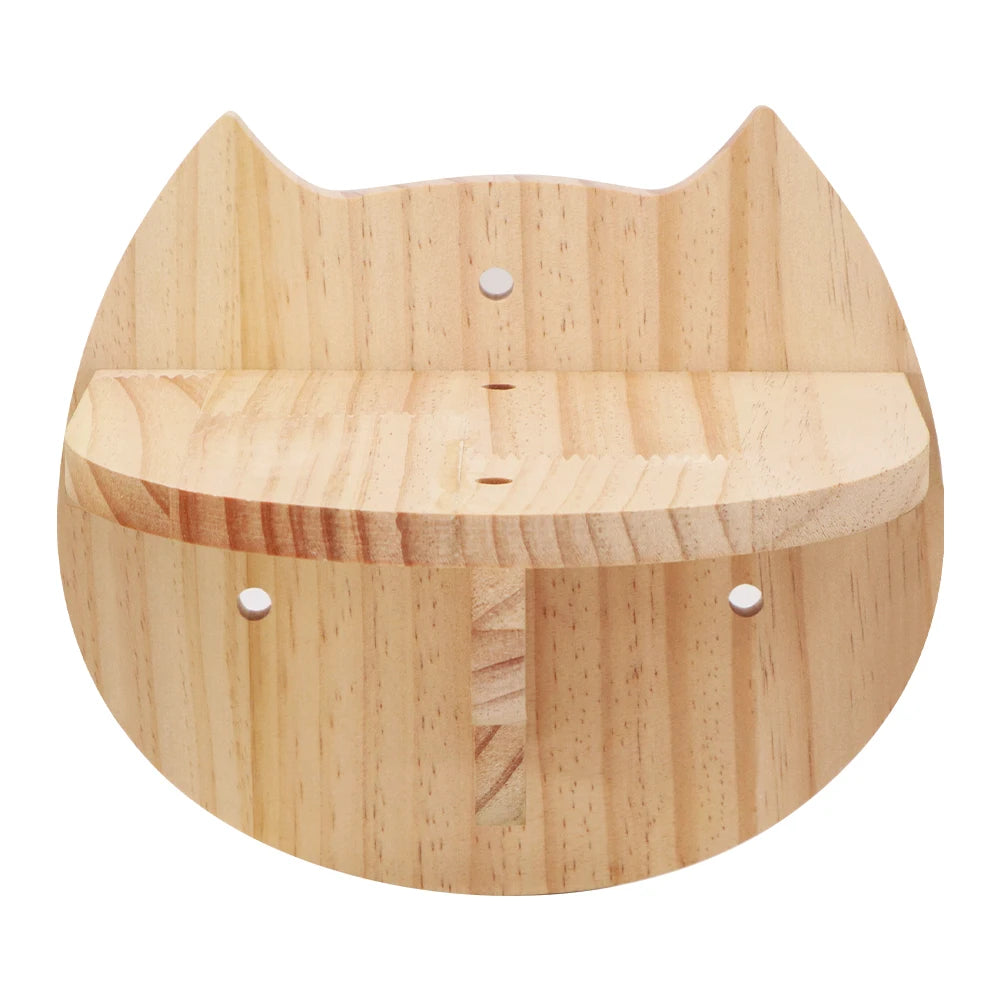 Wall-Mounted Cat Castle House Shelf, Climbing Hideaway Bed for Cats