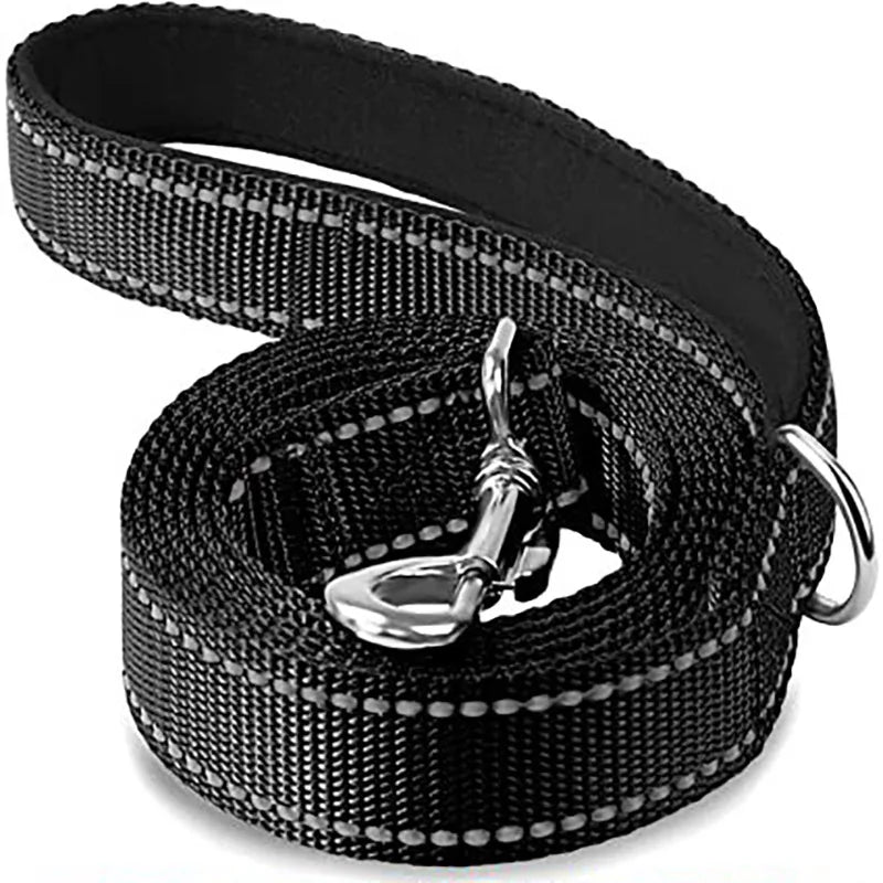 Reflective Night Safety Dog & Cat Harness Leash Walking Training Rope