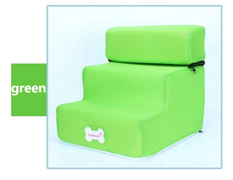 3-Step Anti-Slip Pet Stairs for Small Dogs and Cats to Bed