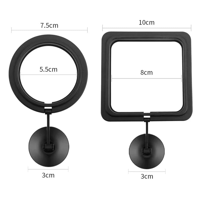 Floating Aquarium Feeding Ring with Suction Cup, Fish Food Feeder Station