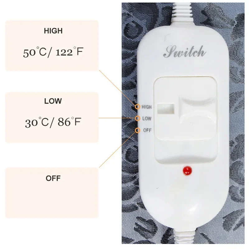 Adjustable Electric Pet Heating Pad, Waterproof Dog & Cat Warming Mat