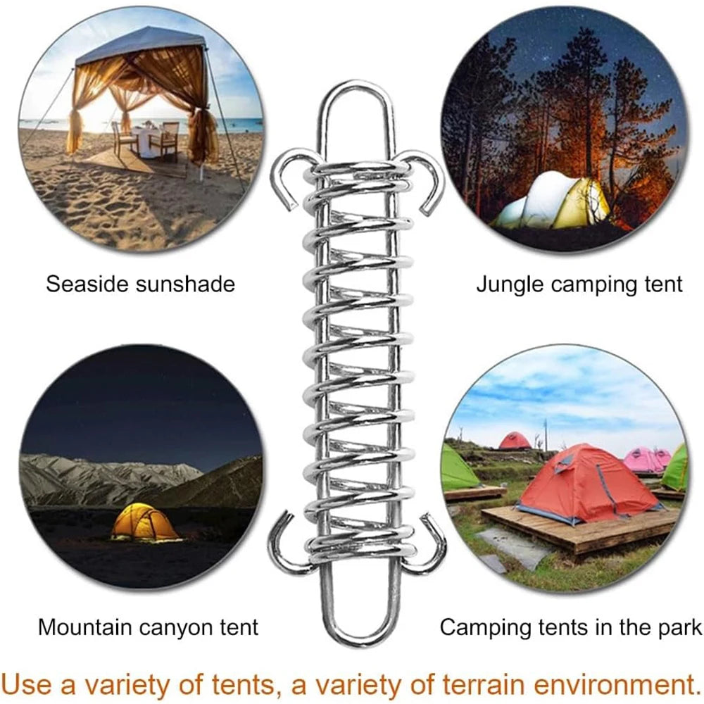 Dog Tie Out Shock Absorber Spring, Galvanized Steel Leash Buffer