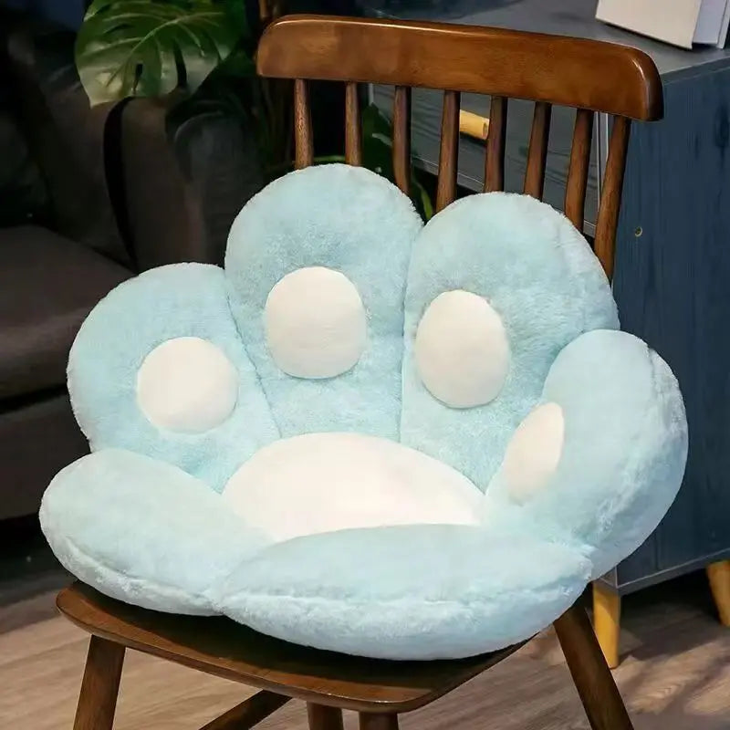 Giant Plush Cat Paw Floor Cushion, Soft Decor Pillow for Cat Lovers
