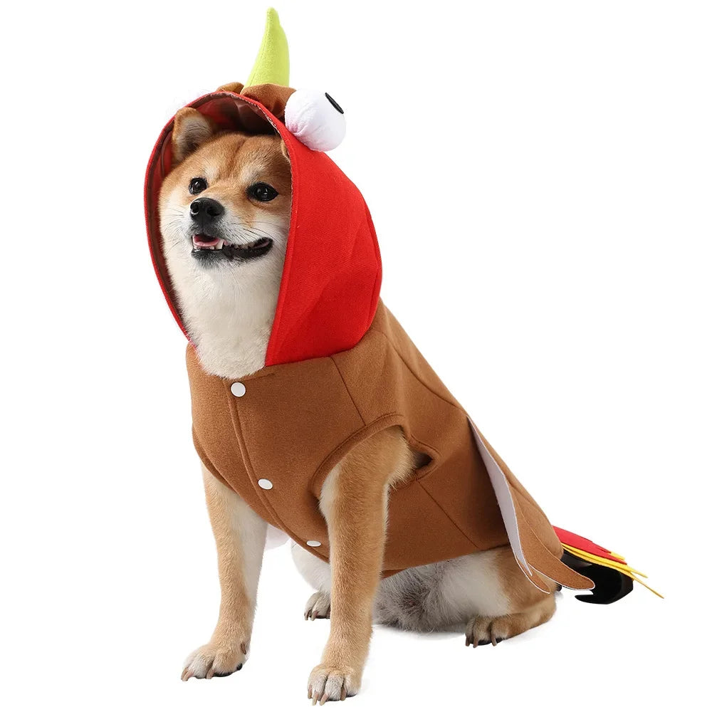 Thanksgiving Turkey Dog Costume for Small, Medium & Large Dogs