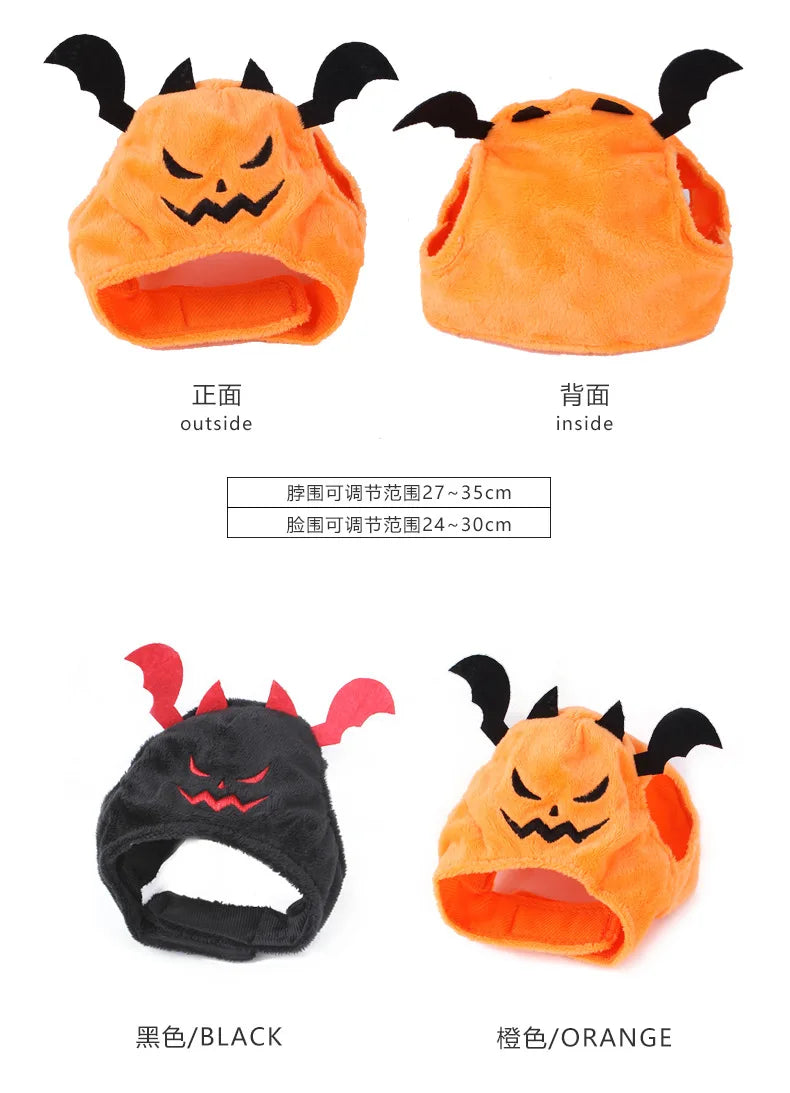 Halloween Bat Headgear Costume Hat for Small Dogs and Cats Cosplay