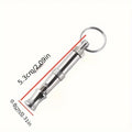 Adjustable Pitch Dog Training Whistle with Keychain, Bark Control