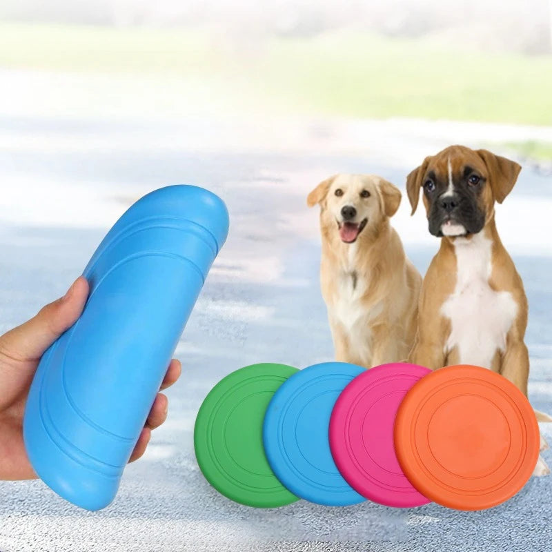 Floating Dog Frisbee, Bite-Resistant Flying Disc for Fetch