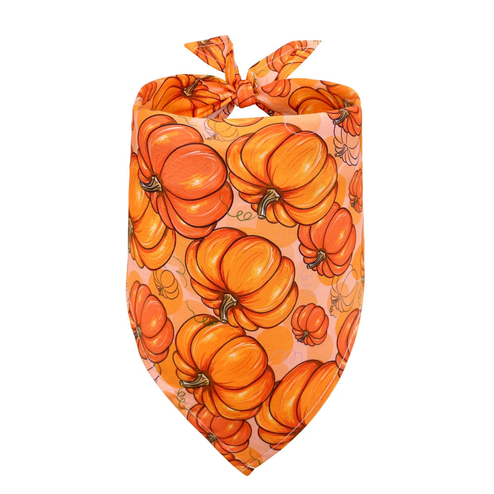 Thanksgiving Turkey Dog Bandana, Fall Pet Scarf for Dogs & Cats
