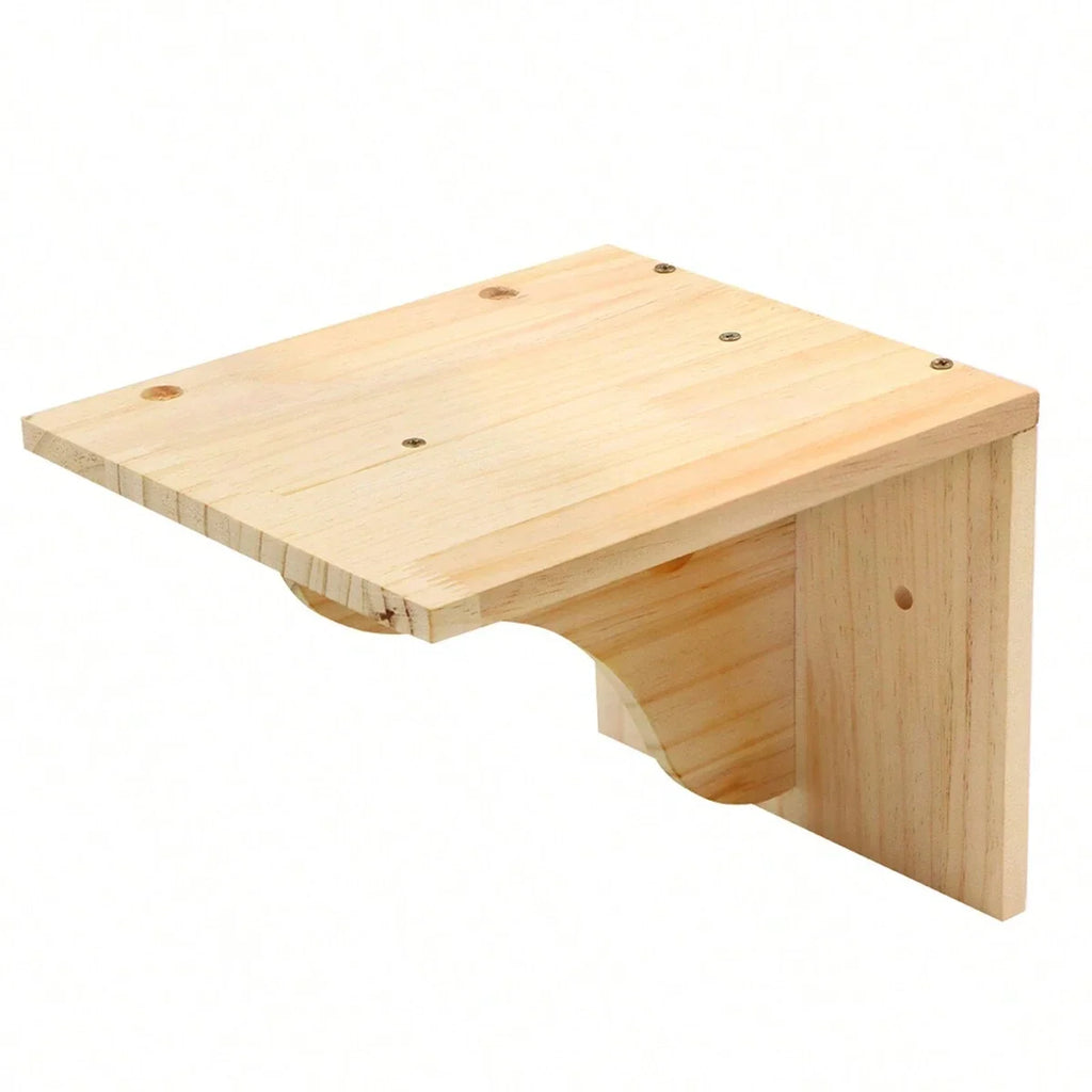 Wall-Mounted Cat Castle House Shelf, Climbing Hideaway Bed for Cats