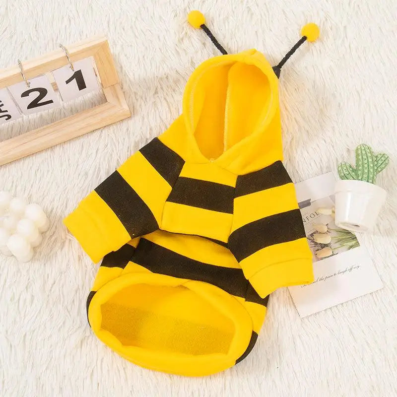 Warm Fleece Dog Hoodie Autumn Winter Pet Clothes